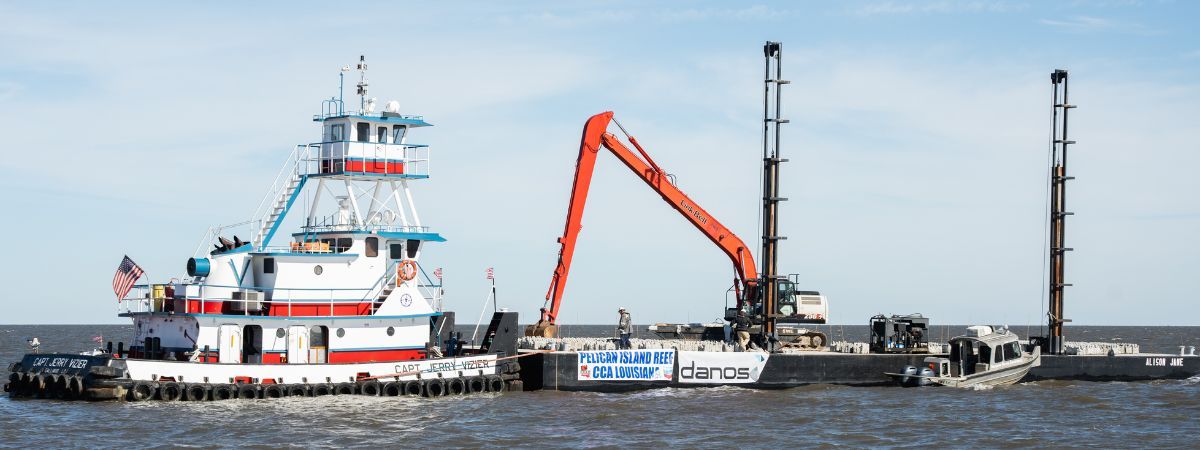 Cajun Coral Brings Marine Life Back to Pelican Island